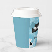 ブルーユーインサマープールパーティー10代のボーイ誕生日 紙コップ (右)