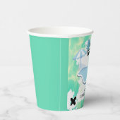 ブルーユーインサマープールパーティー10代のボーイ誕生日 紙コップ (右)