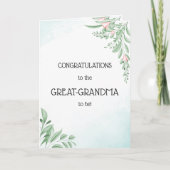 ブルーユーカリおめでとうおばあちゃん カード (正面)
