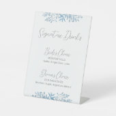 ブルーユーカリの結婚シグネチャードリンク 台座サイン (正面)