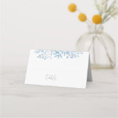 ブルーユーカリ結婚の空白の座席表 プレイスカード (正面)