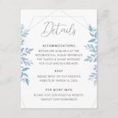 ブルーユーカリ結婚の詳細エンクロージャカード エンクロージャーカード (正面)