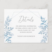 ブルーユーカリ結婚の詳細エンクロージャカード エンクロージャーカード (正面)