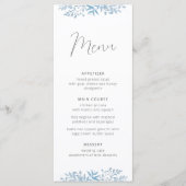ブルーユーカリ結婚式レセプションメニュー メニュー (正面)