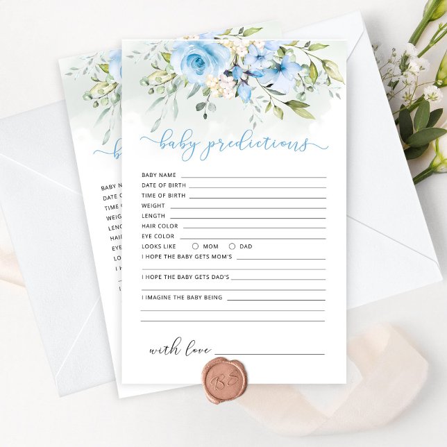 ブルーユーカリ赤ちゃんシャワーベビー予測 (クリエイターアップロード済み)