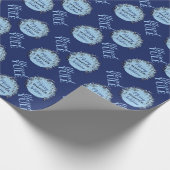 ブルーユール(キリスト降誕祭)メリーウィンター至ツリー ラッピングペーパー (角)