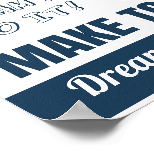 ブルーユー得このやる気を起こさせる引用文 ポスター (角)