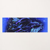 ブルーヨガマットホースランニングズアットスターリーナイト ヨガマット (裏面(横))