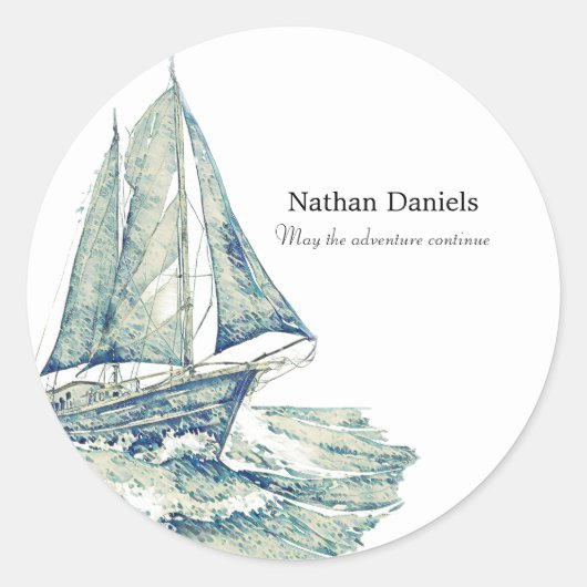 ブルーヨットインメモリアル ラウンドシール (正面)