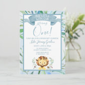 ブルーライオンカブファーストバースデーパーティー 招待状 (スタンド正面)