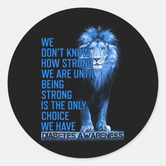 ブルーライオンタイプ1糖尿病が強いのが唯一の ラウンドシール (正面)