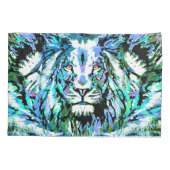 ブルーライオンヘッド – ライオンピロカッコいいローケース 枕カバー (裏面)