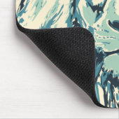 ブルーライオンマウスパッド – ブルーレトロライオンヘッド マウスパッド (コーナー)