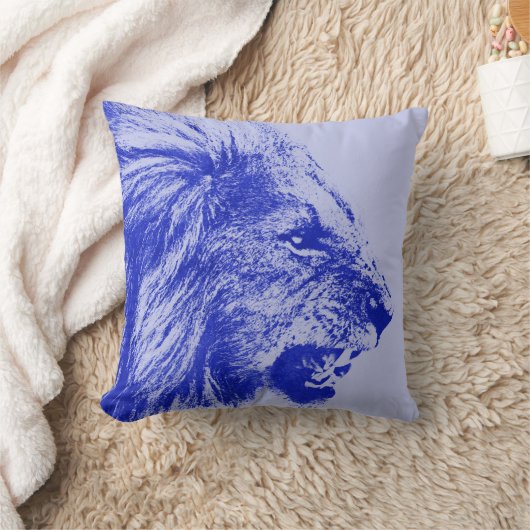 ブルーライオン クッション (ブランケット)