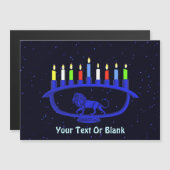 ブルーライオン（ユダヤ教）メノラー (正面/裏面)