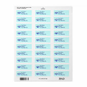 ブルーライオン（ユダヤ教）メノラー ラベル (フルシート)