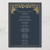 ブルーライオ王室のン中世ソード結婚式 プログラム (裏面)