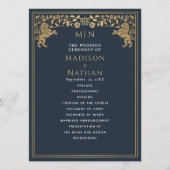 ブルーライオ王室のン中世ソード結婚式 プログラム (正面)