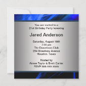 ブルーライツマン21歳の誕生日パーティー 招待状 (裏面)