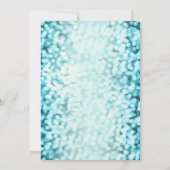 ブルーライトきらめくブライダルシャワー招待状 招待状 (裏面)