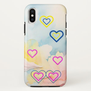 ブルーライトとハートiPhone / iPadケース iPhone XSケース