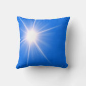 ブルーライトサン抽象芸術アート クッション (裏面)