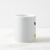 ブルーライトスマイル顔マグカップ – キュートポジティビティ コーヒーマグカップ (中央)