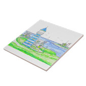 ブルーライトハウスセラミックタイル タイル (側面)