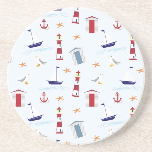 ブルーライトハウスビーチ コースター (正面)