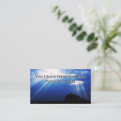 ブルーライトヘブンリーチャーチビジネスカード 名刺 (スタンド正面)