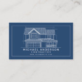 ブルーライトホーム建物アーキテクト建築 名刺 (正面)