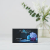 ブルーライトマッサージセラピーの癒し結晶 名刺 (スタンド正面)
