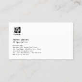 ブルーライト回路5コンピュータ修理名刺 名刺 (裏面)