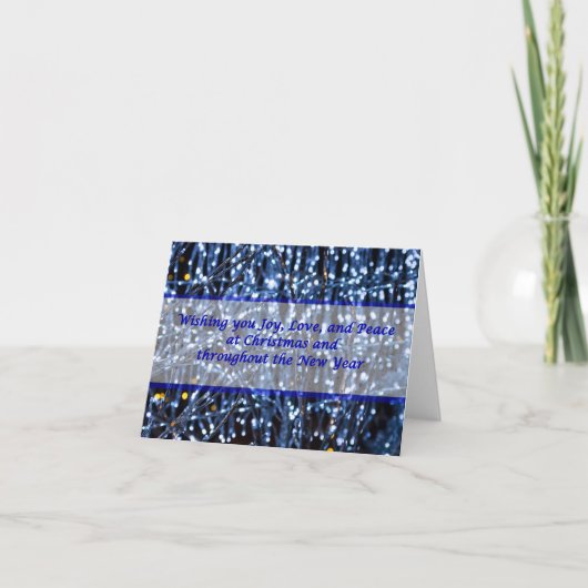 ブルーライト抽象芸術文字 シーズンカード (正面)