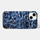 ブルーライト抽象芸術iPhoneケース iPhoneケース (裏面横)