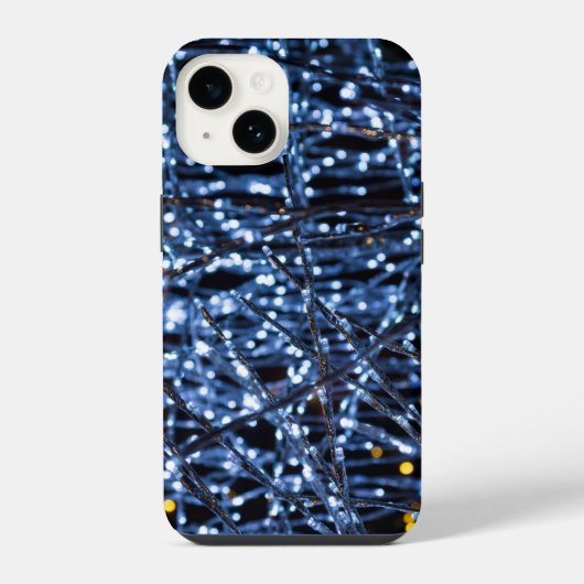ブルーライト抽象芸術iPhoneケース iPhoneケース (裏面)