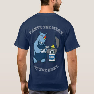 ブルーライノ「肉を味わう」男性用 Tシャツ