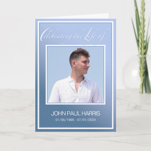 ブルーライフお祝い遺産折畳みプログラム プログラム (正面)