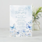 ブルーライフオブバタフライガーデンブライダルシャワー 招待状 (スタンド正面)