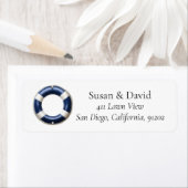 ブルーライフブカスタムイ付き航海の住所 シール (インサイチュ)