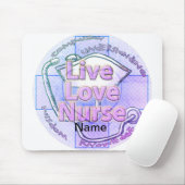 ブルーライブラブナースカスタムナースマウスパッド マウスパッド (マウス)