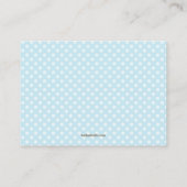 ブルーライブラリ赤ちゃんシャワーブック挿入要求カード エンクロージャーカード (裏面)