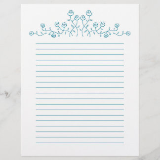 ブルーラインアートバラスケッチ。