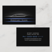 ブルーラインカーの名刺より暗いレイアウト 名刺 (正面/裏面)