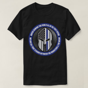ブルーラインスパルタンヘルメット Tシャツ