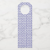 ブルーラインニット長糸ラベル ボトルネックタグ (裏面)