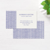 ブルーラインニット3.5x2名刺II (デスク)