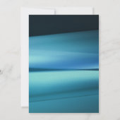 ブルーラインモダンプロフェッショナルメンズバースデーパーティー 招待状 (裏面)