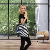 ブルーライン国旗のトートバッグ トートバッグ