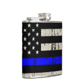 ブルーライン国旗の氷サポートアメリカ合衆国 フラスク (右)